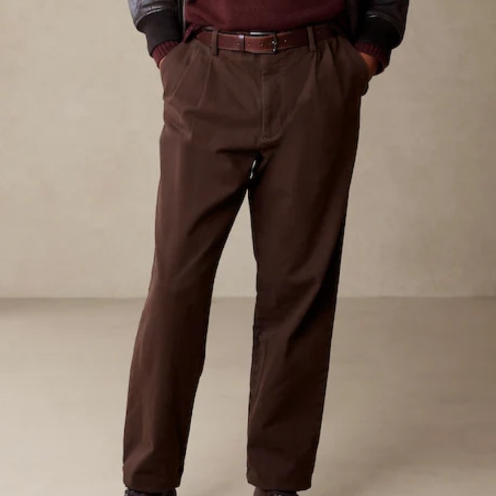 NWT Banana Republic Men Military Pants 35 x 34 Brown